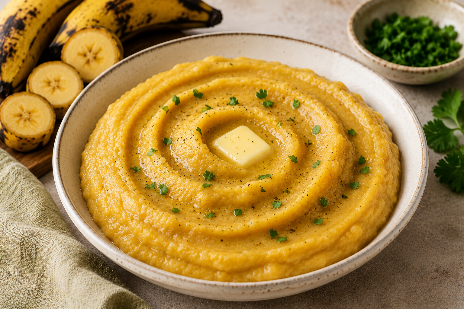 Plantain purée