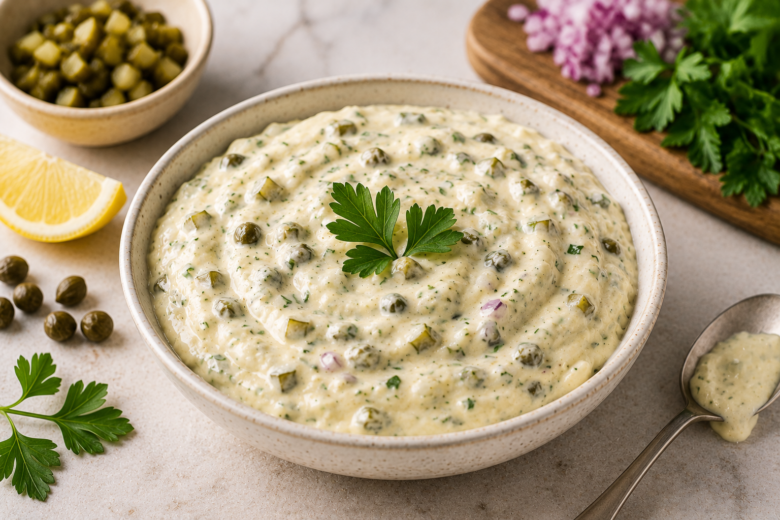 Homemade tartar sauce